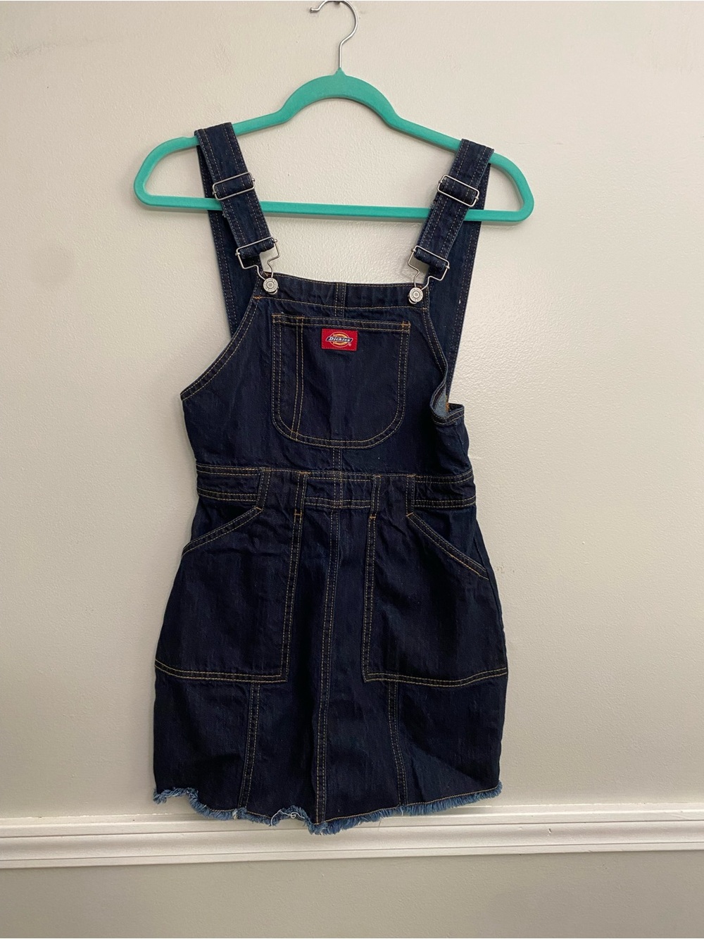 Women’s Dickies Overall Denim Dress - S